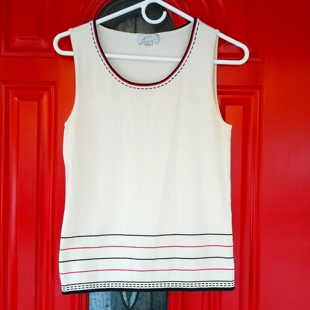 Smart Silk-blend Tahari Tank, size 10